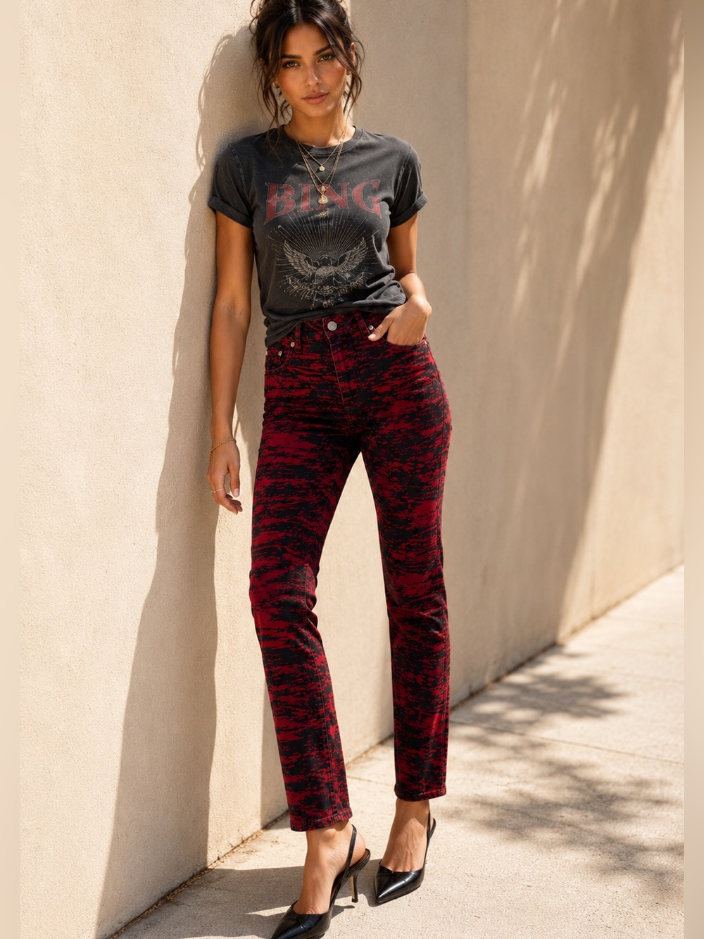 NWT Isabel Marant Étoile Irwin Rock ‘N’ Roll Tiger Corduroy Pants XS FR 34 US 0